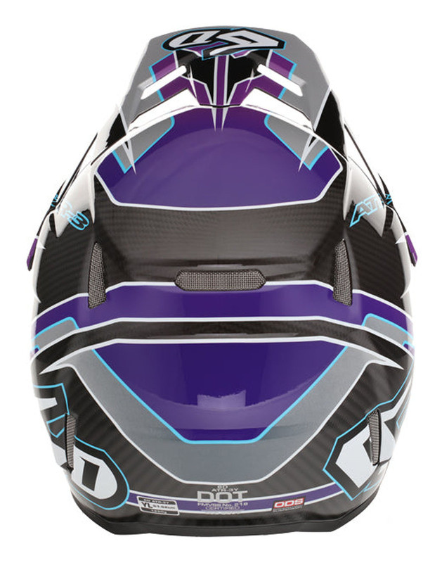 6D ATR-3 Reflex Gloss Purple Helmet
