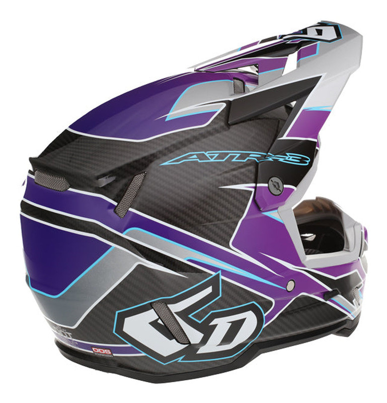 6D ATR-3 Reflex Gloss Purple Helmet