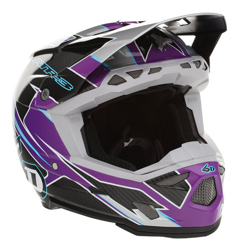 6D ATR-3 Reflex Gloss Purple Helmet
