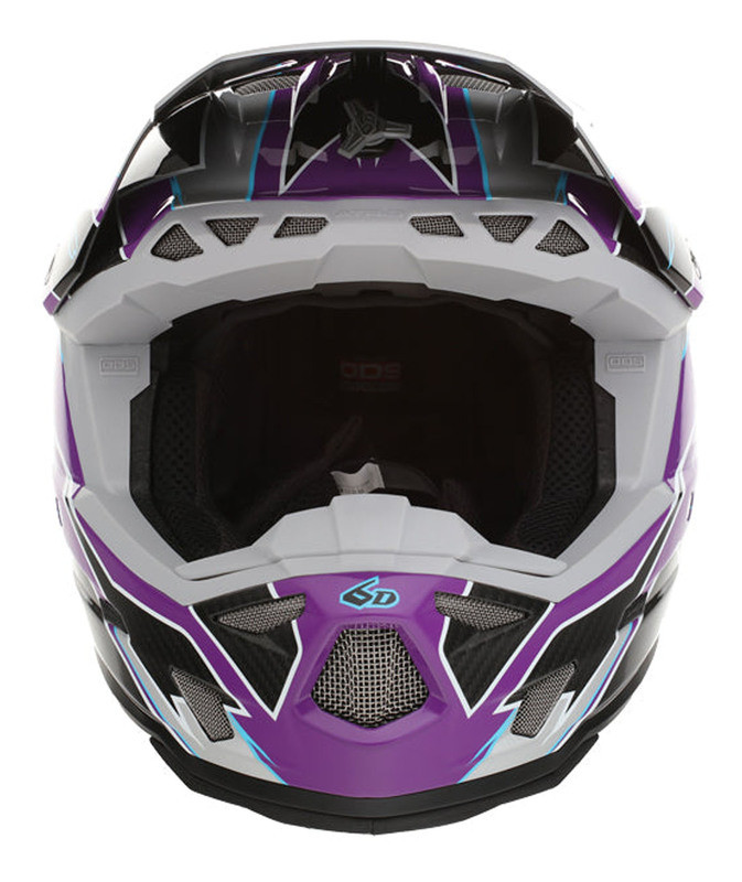 6D ATR-3 Reflex Gloss Purple Helmet