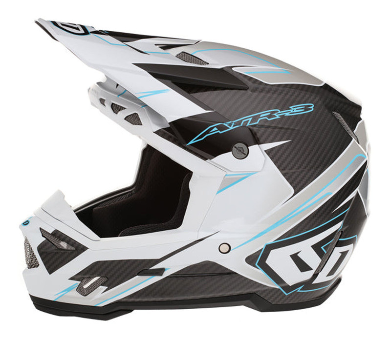 6D ATR-3 Reflex Gloss White Helmet