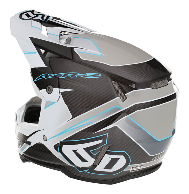 6D ATR-3 Reflex Gloss White Helmet
