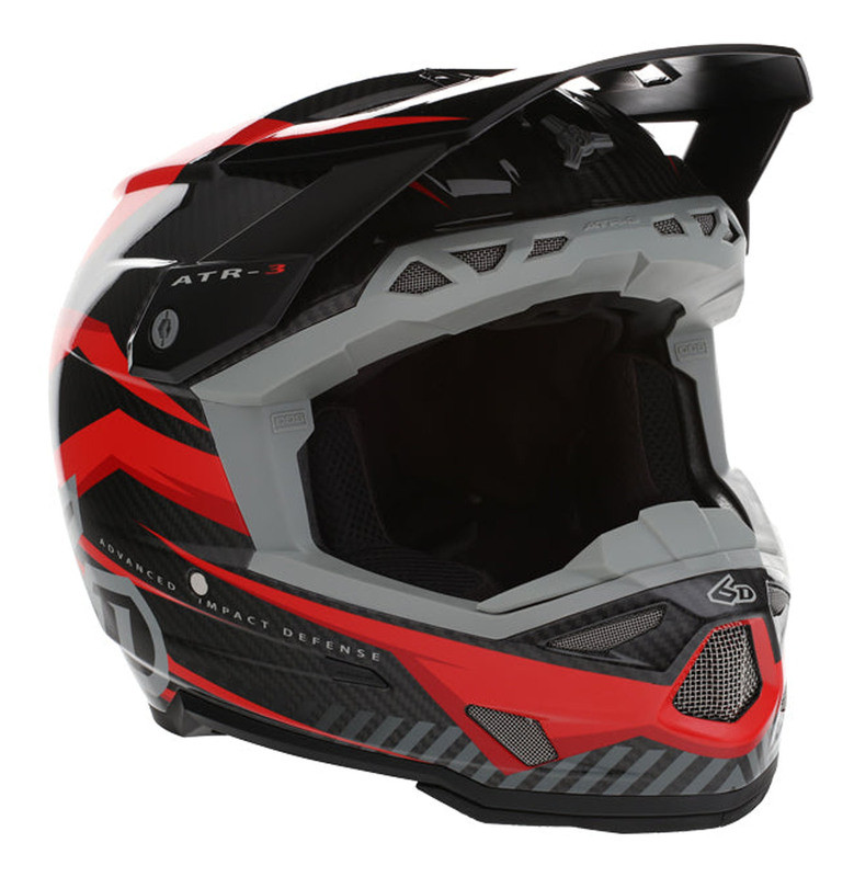 6D ATR-3 Rival Gloss Red Helmet