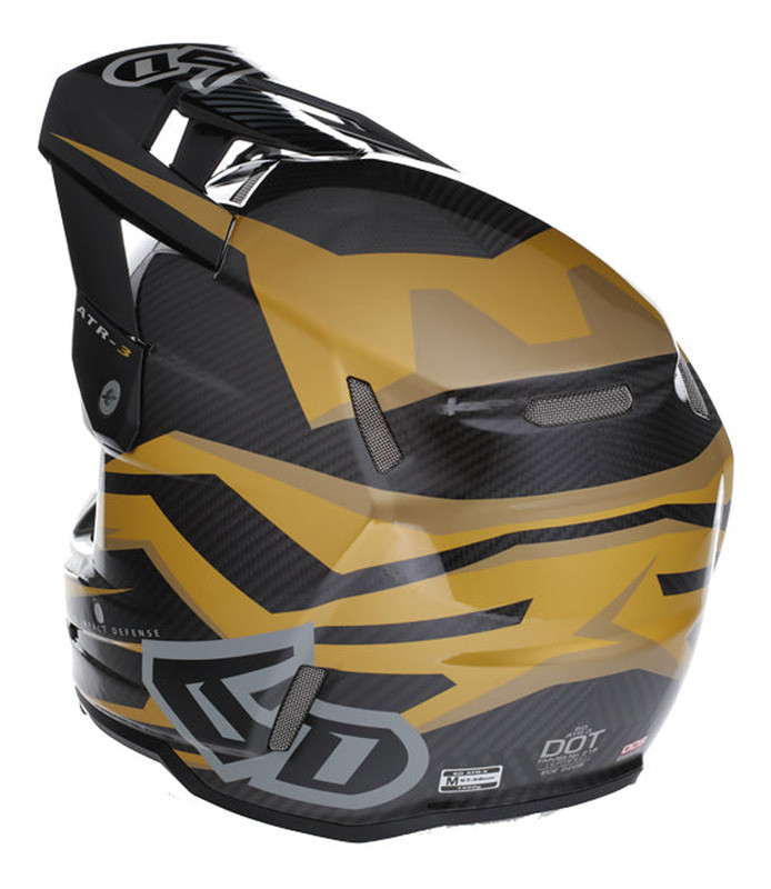 6D ATR-3 Rival Gloss Gold Helmet