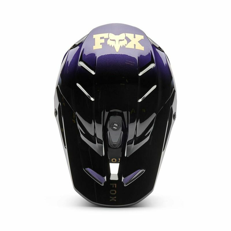 Fox Racing V3 Drip Black Purple Helmet