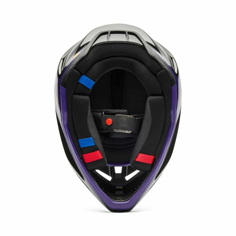 Fox Racing V3 Drip Black Purple Helmet