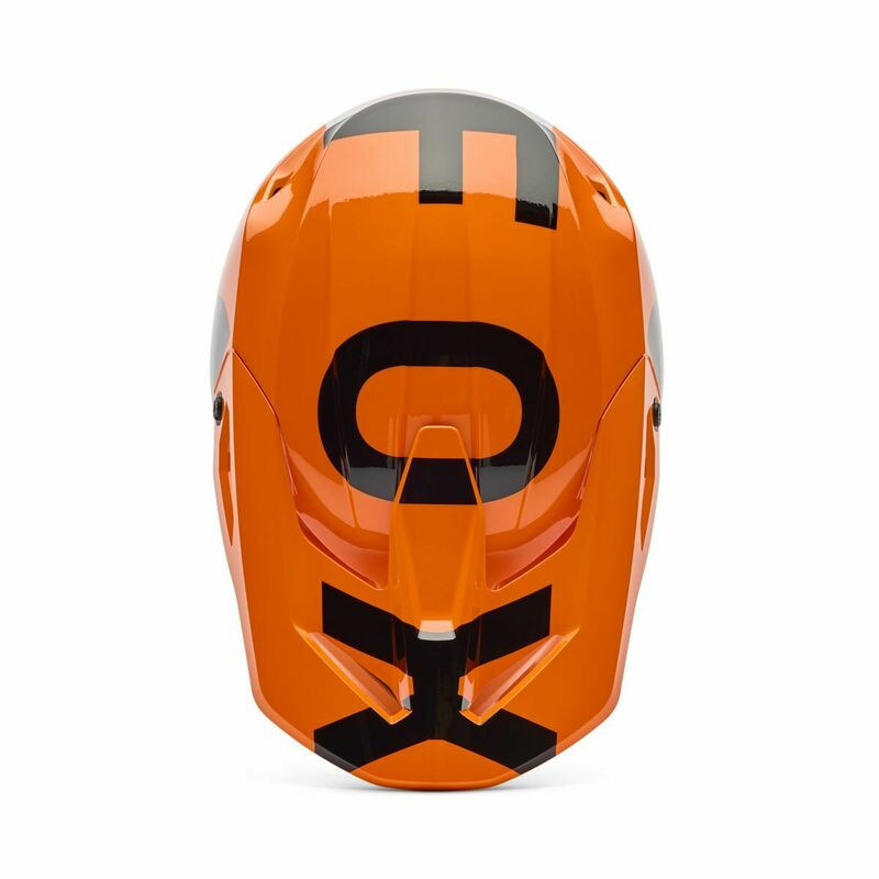 Fox Racing Youth V1 Shield Fluo Orange Helmet