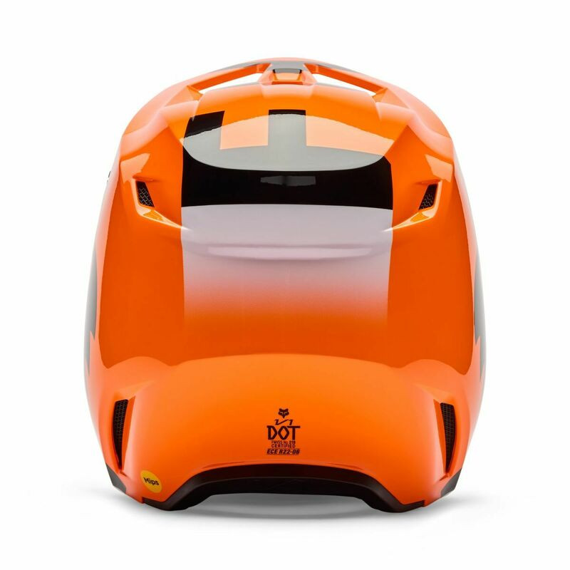 Fox Racing Youth V1 Shield Fluo Orange Helmet