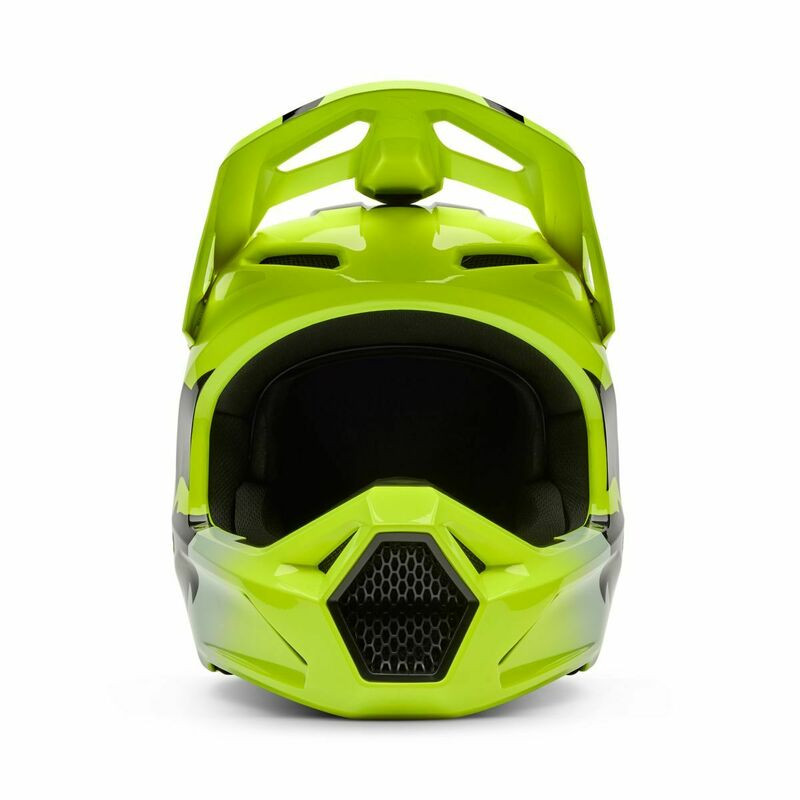 Fox Racing Youth V1 Shield Fluo Yellow Helmet