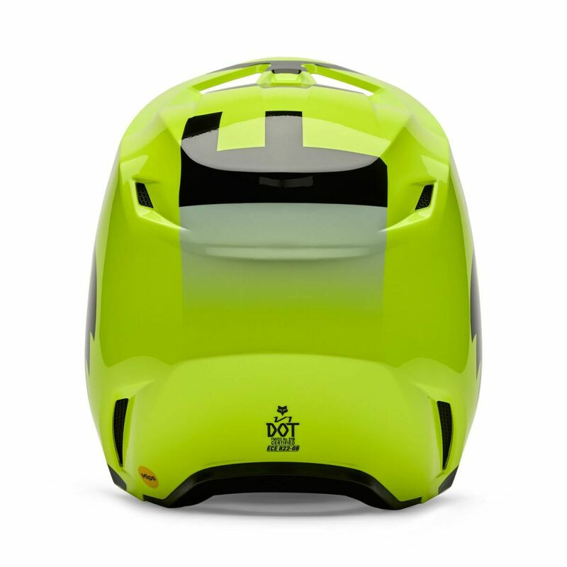 Fox Racing Youth V1 Shield Fluo Yellow Helmet