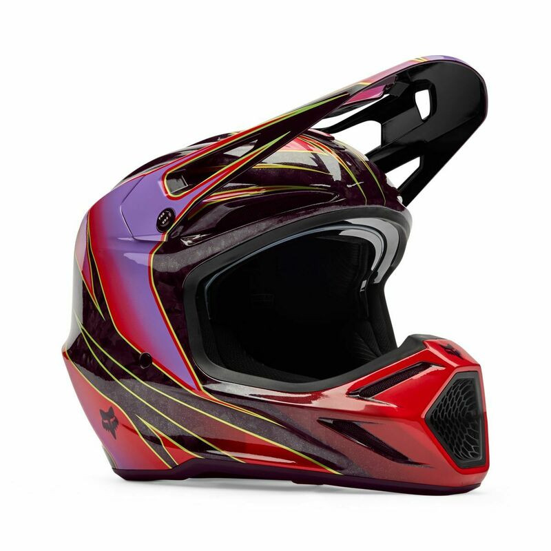 Fox Racing V3 RS Canvas Red Helmet