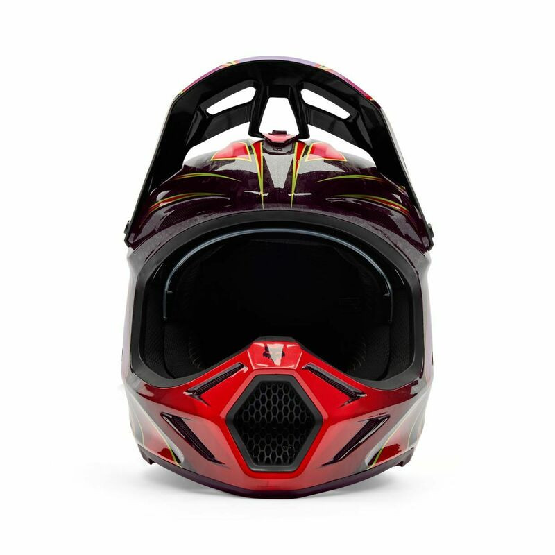 Fox Racing V3 RS Canvas Red Helmet