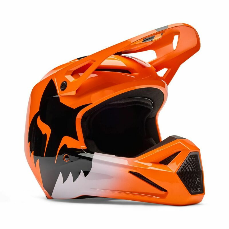 Fox Racing V1 Shield Fluo Orange Helmet