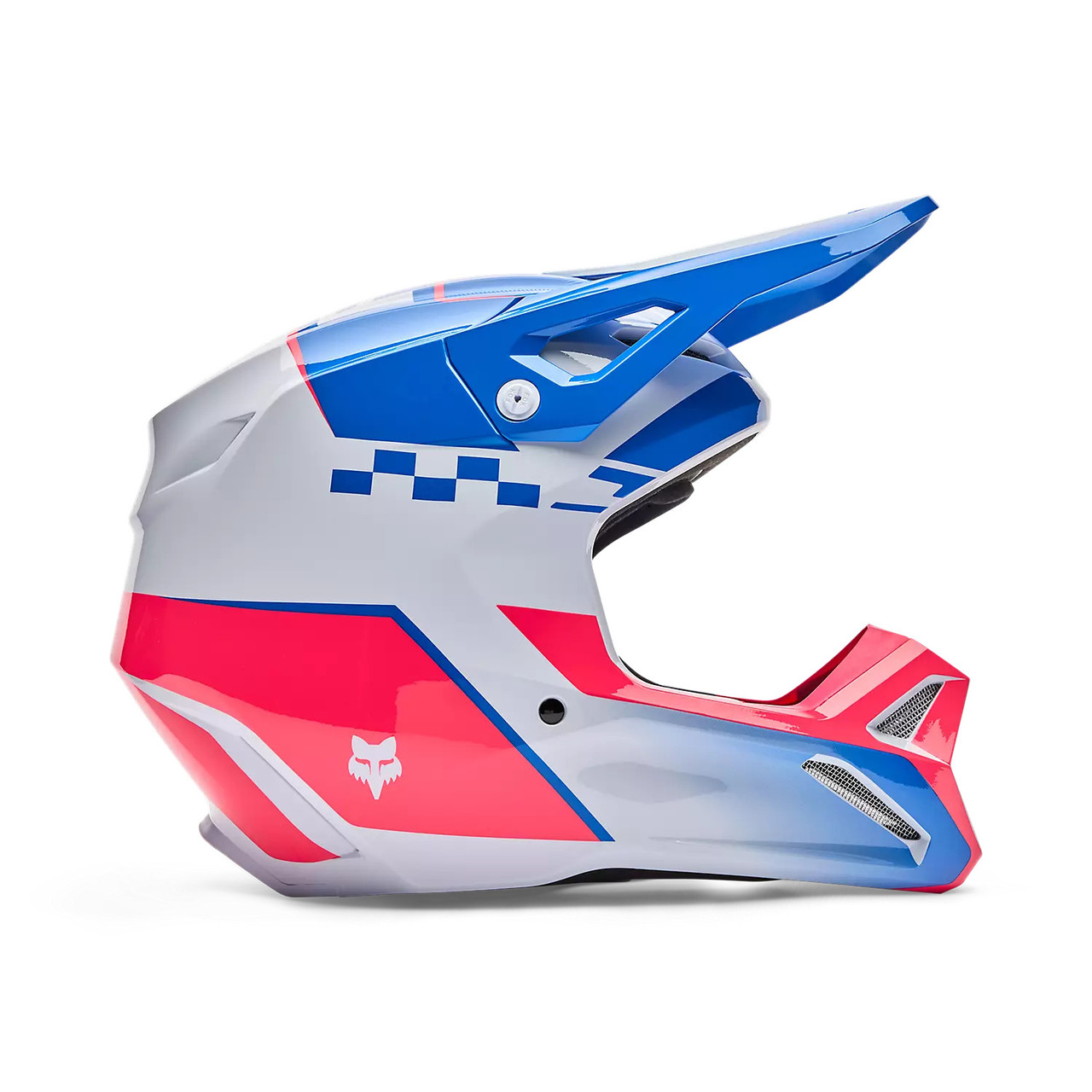 Fox Racing V1 Collect Blue Pink Helmet