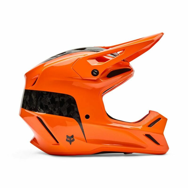 Fox Racing V3 RS Fracture Fluo Orange Helmet