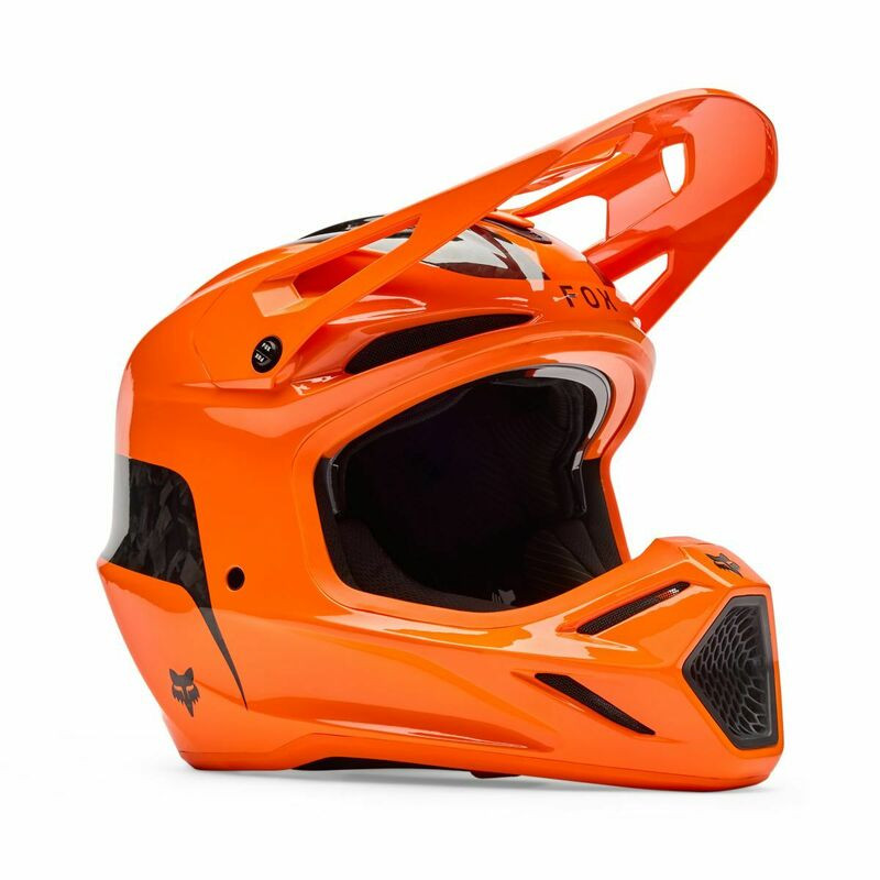 Fox Racing V3 RS Fracture Fluo Orange Helmet