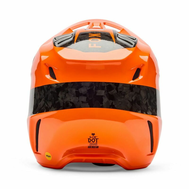 Fox Racing V3 RS Fracture Fluo Orange Helmet
