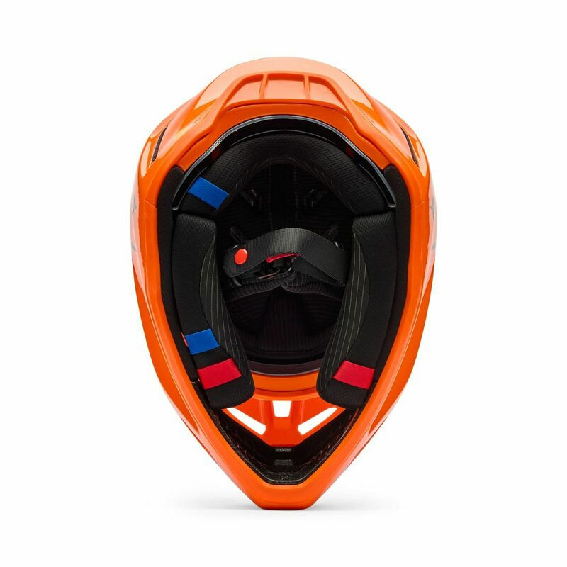Fox Racing V3 RS Fracture Fluo Orange Helmet
