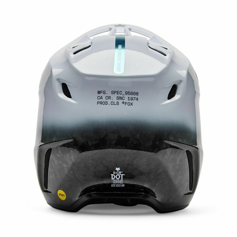 Fox Racing V3 RS Ghost White Helmet