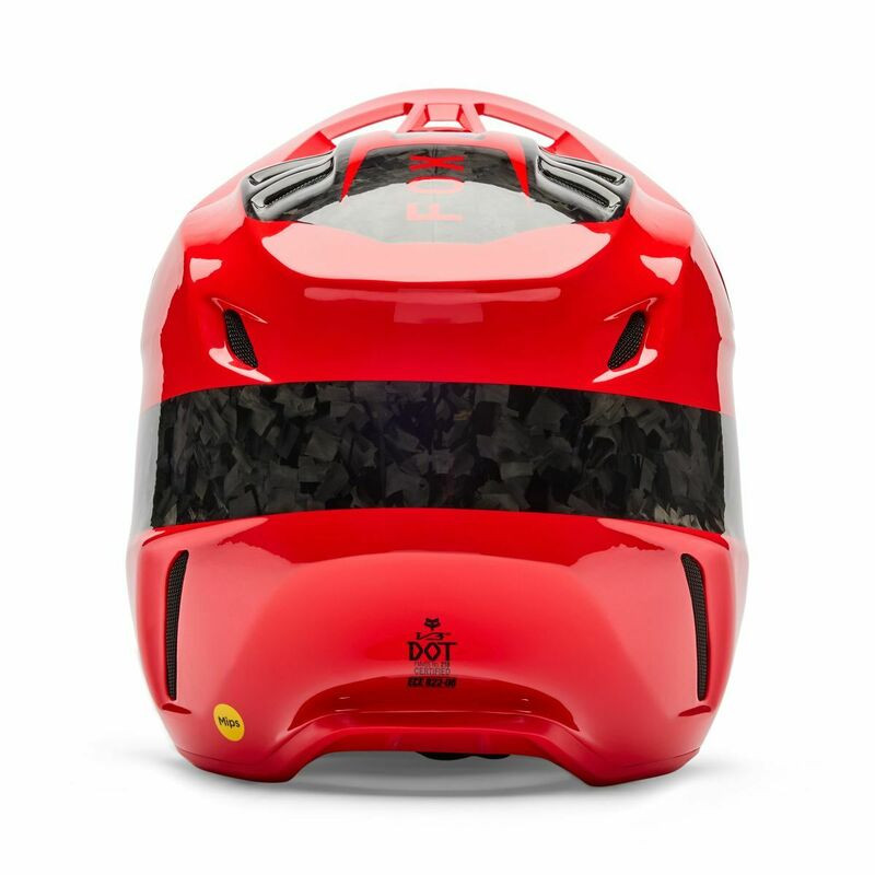Fox Racing V3 RS Fracture Fluo Red Helmet