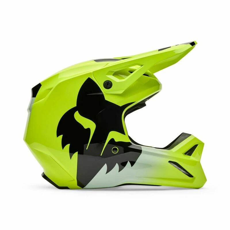Fox Racing V1 Shield Fluo Yellow Helmet