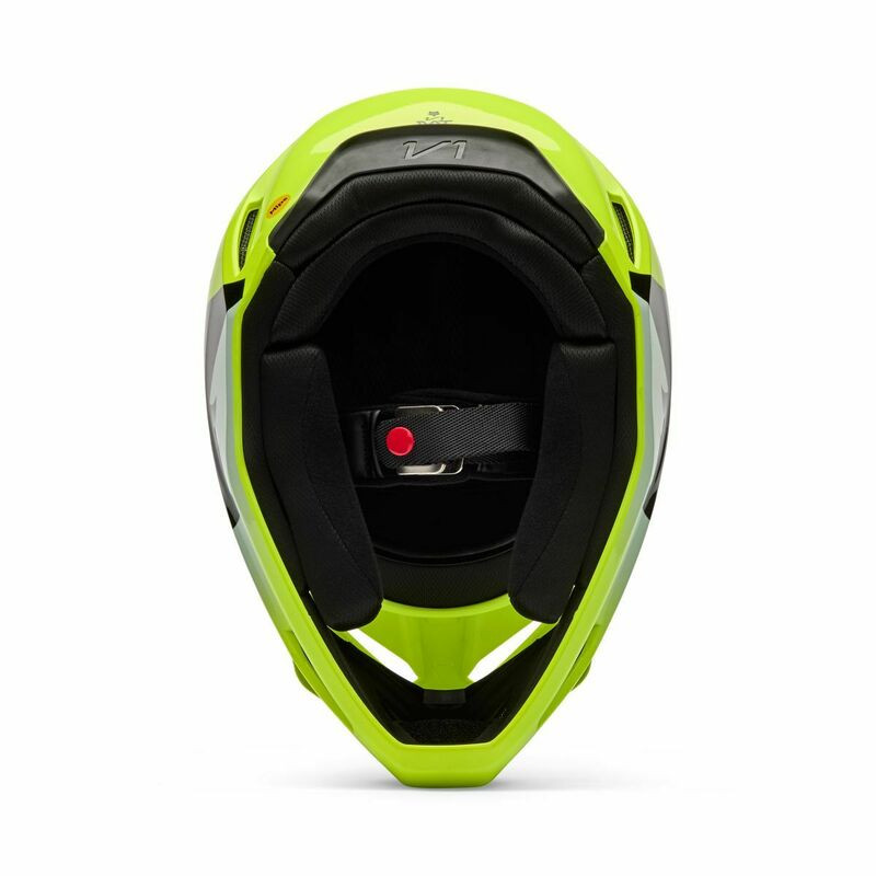 Fox Racing V1 Shield Fluo Yellow Helmet - Speed Addicts