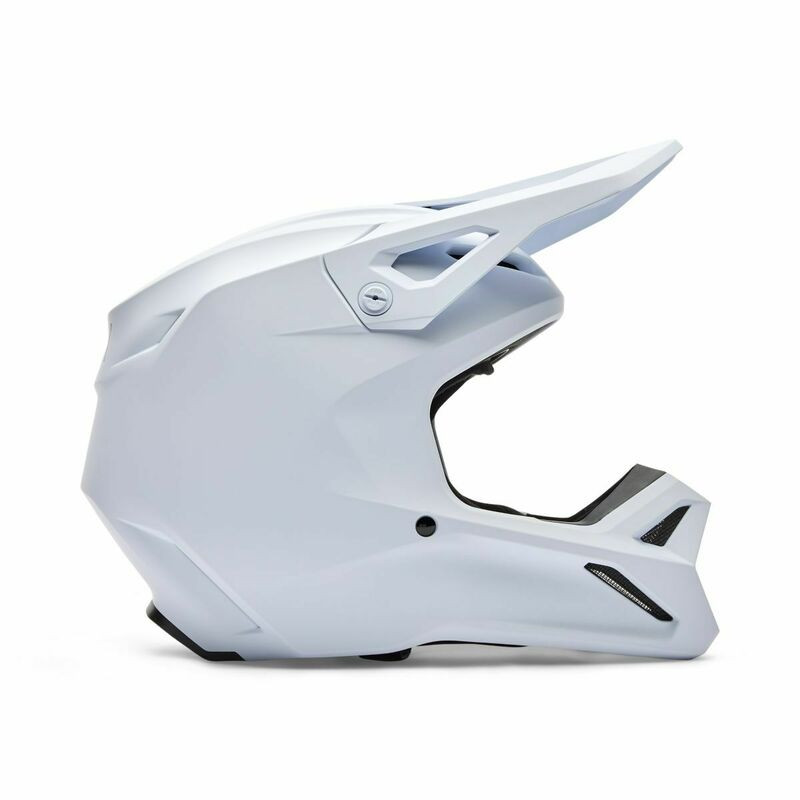 Fox Racing Youth V1 Solid Matte White Helmet