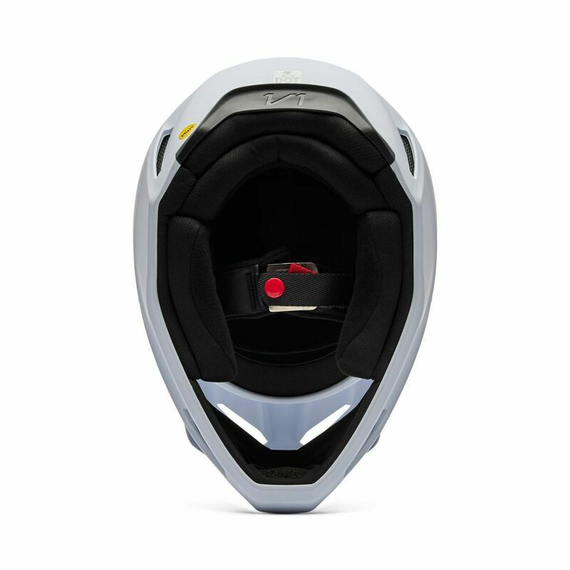 Fox Racing Youth V1 Solid Matte White Helmet