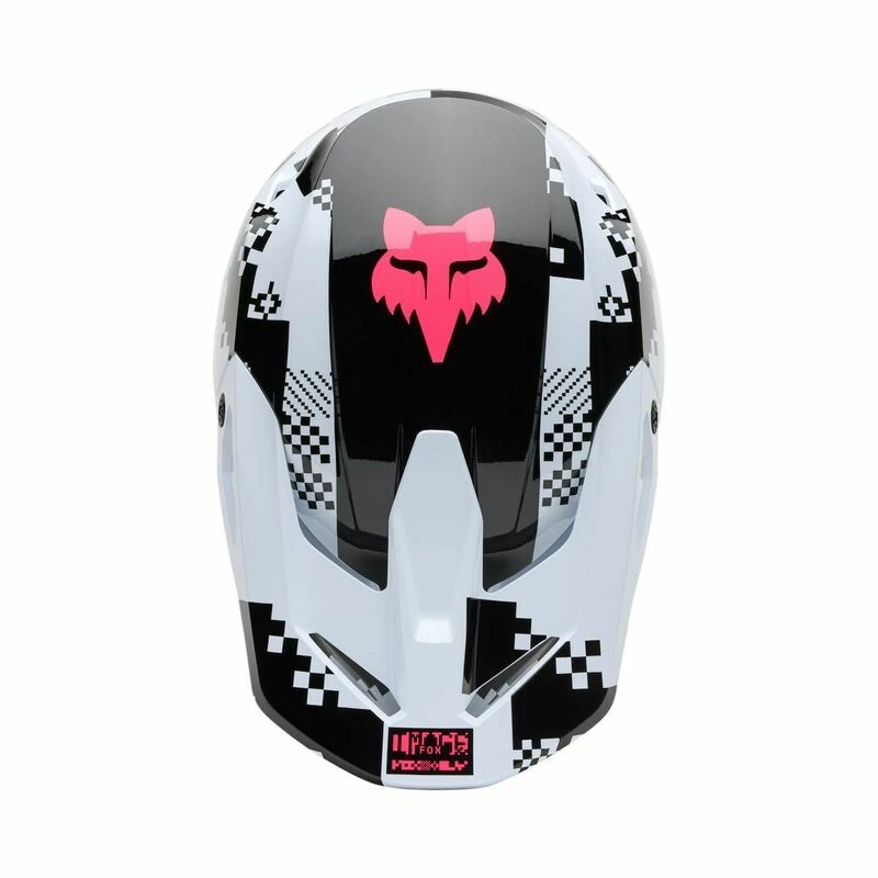 Fox Racing V1 Digi Image Black Pink Helmet