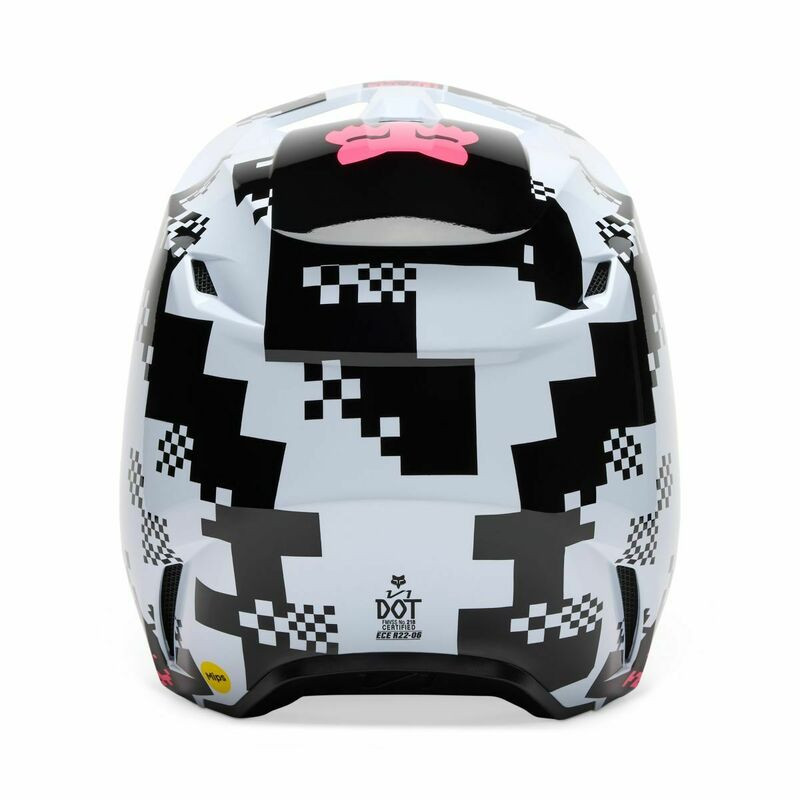 Fox Racing V1 Digi Image Black Pink Helmet