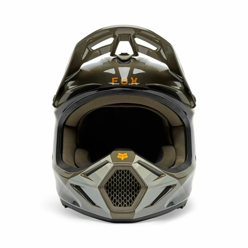 Fox Racing V3 Fade Brown Black Helmet