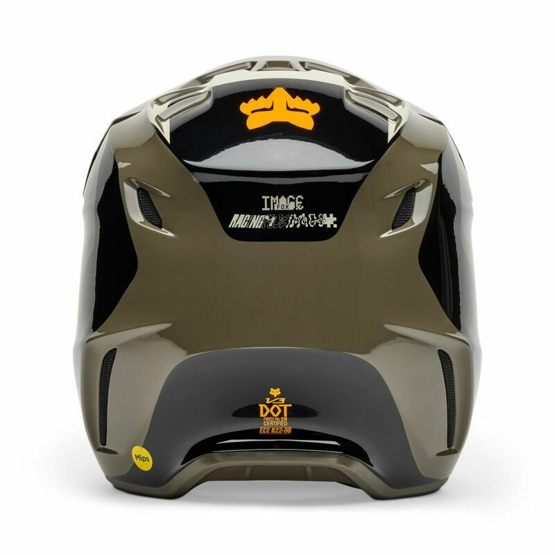 Fox Racing V3 Fade Brown Black Helmet