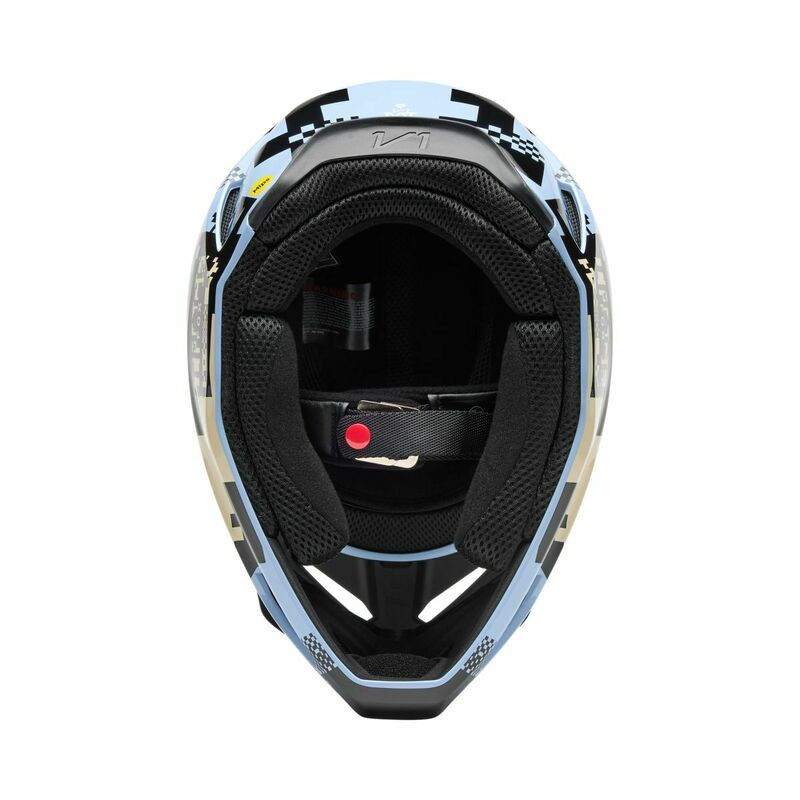 Fox Racing V1 Digi Image Light Slate Blue Helmet
