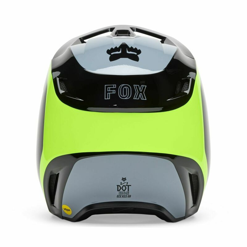 Fox Racing V1 Flow Helmet Black Yellow