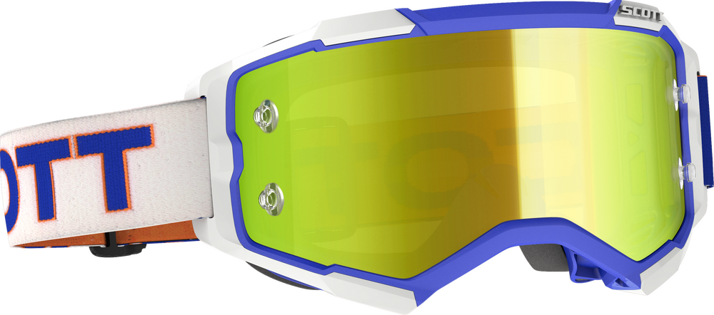 Scott Sports Fury Goggle Retro White/Blue Yellow Chrome Works - 272828-1029289