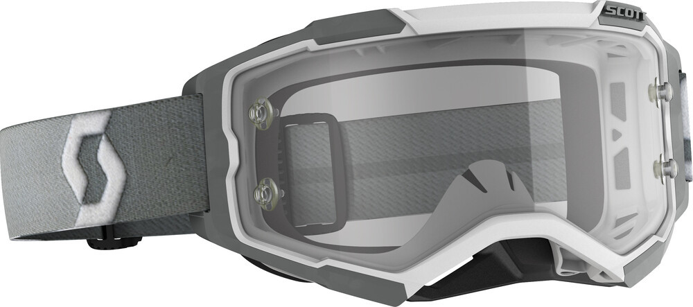 Fury Goggle White/Grey Clear Works Lens