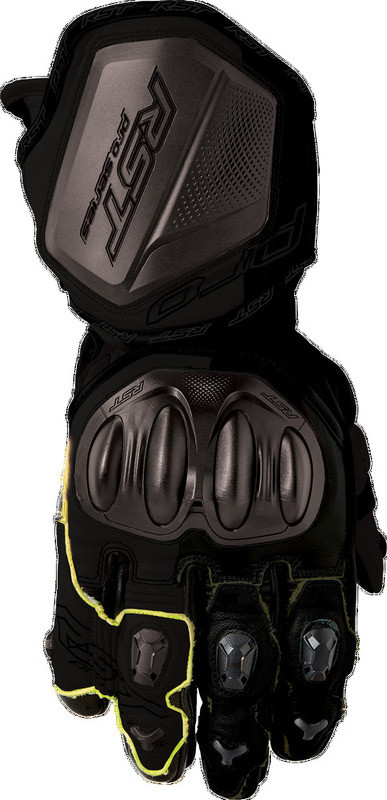 RST Pro Series GP D3O Black Leather Gloves