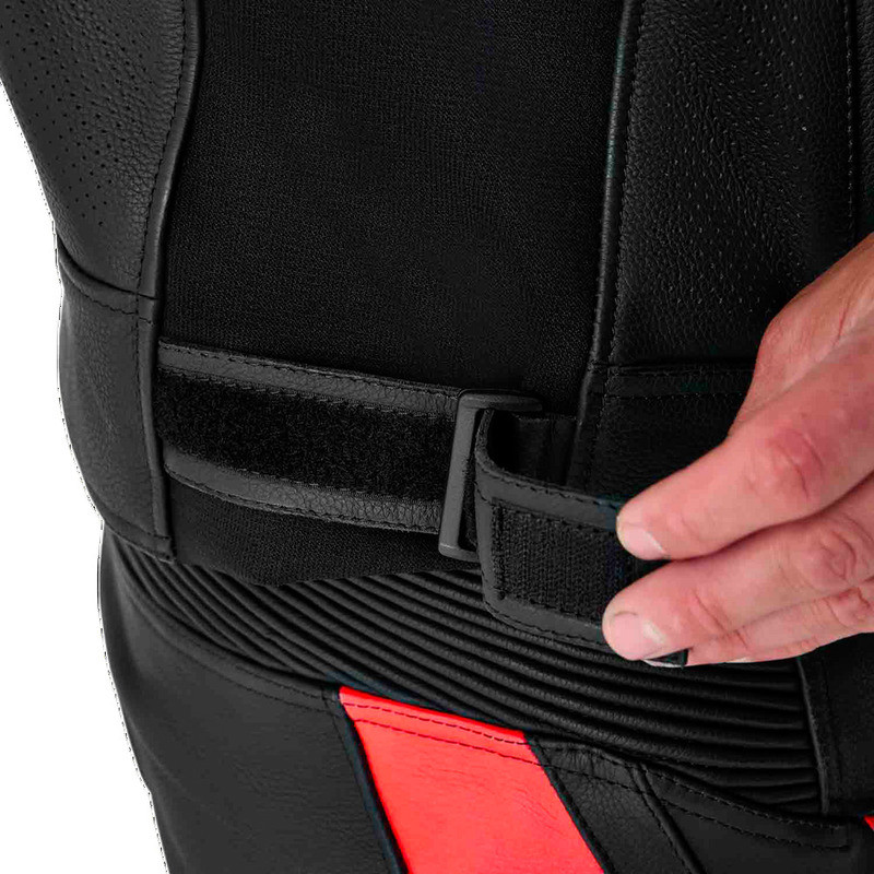 RST Tractech Evo 5 D3O Black Flo-Red Leather Jacket