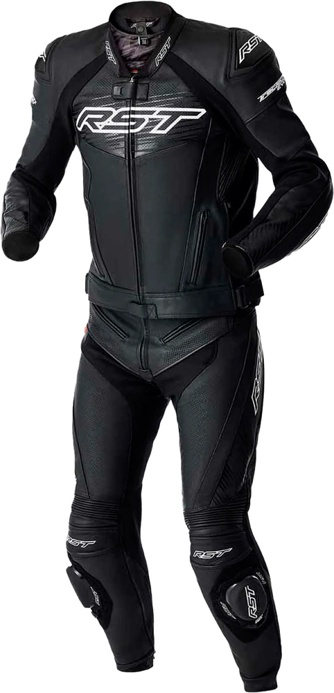 RST Tractech Evo 5 D3O Black White Leather Jacket