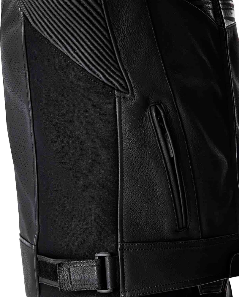 RST Tractech Evo 5 D3O Black White Leather Jacket