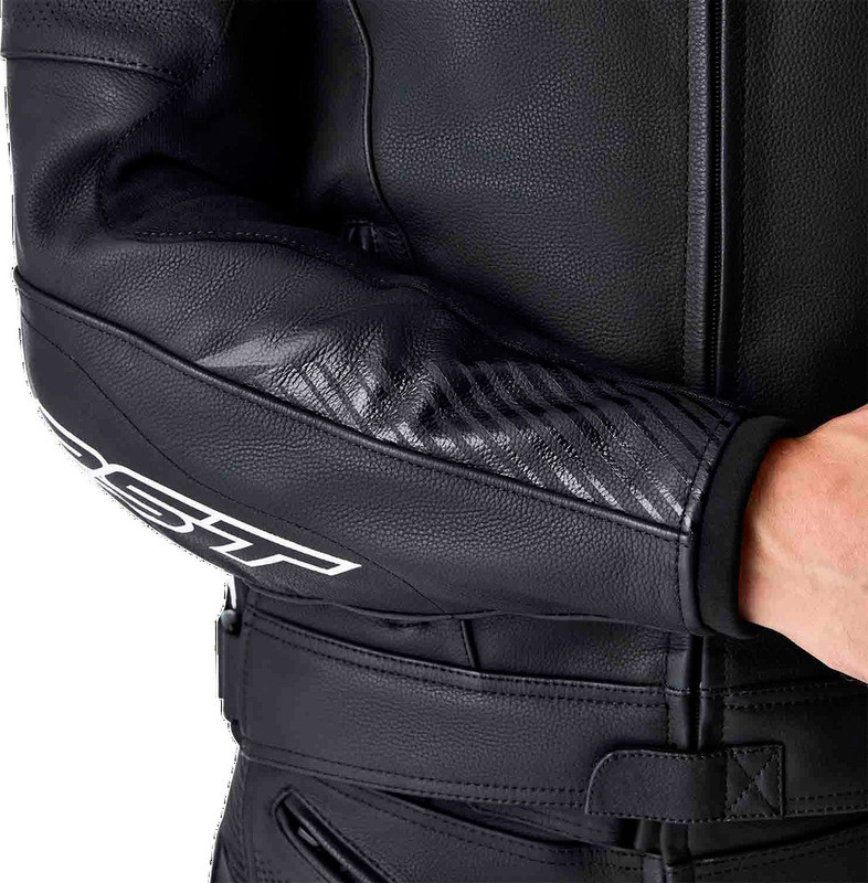 RST Tractech Evo 5 D3O Black White Leather Jacket