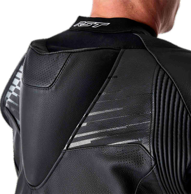 RST Tractech Evo 5 D3O Black White Leather Jacket