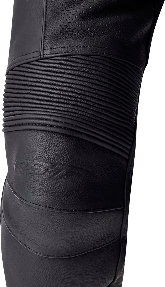 RST T2 D3O Leather Black Pants