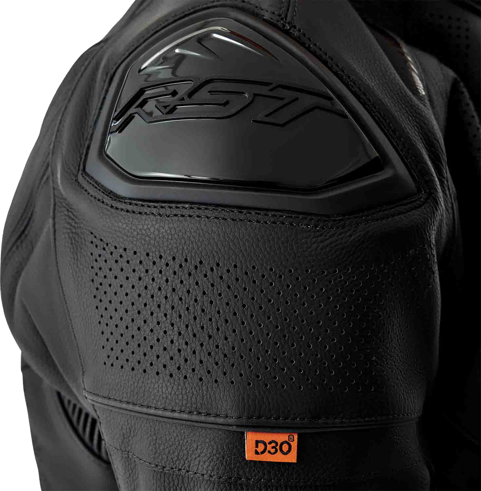 RST S1 D3O Leather Black Jacket