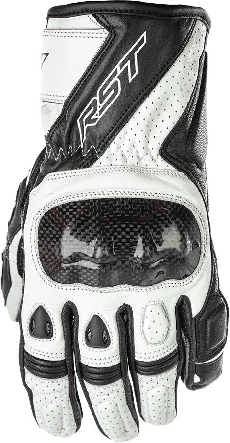 RST Stunt III CE Ladies Black White Gloves
