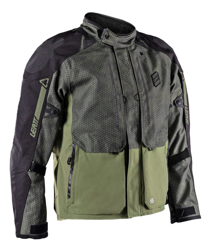 Leatt DriTour Giacca Moto Unisex 3-in-1 Impermeabile Con Protettori Certificati - Idratazione Integrata - Adulto