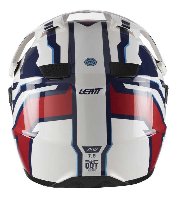 Leatt ADV 7.5 V26 Royal Blue Red Helmet Kit