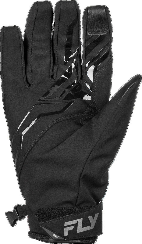 Fly Racing Title Black White Gloves