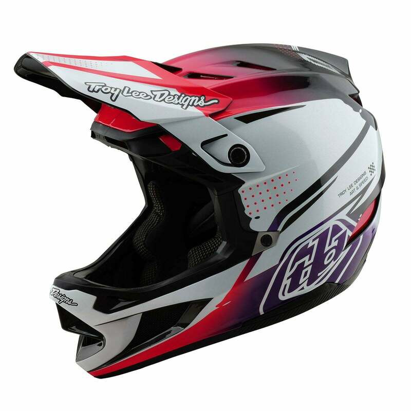Troy Lee Designs D4 Carbon Drip White Helmet