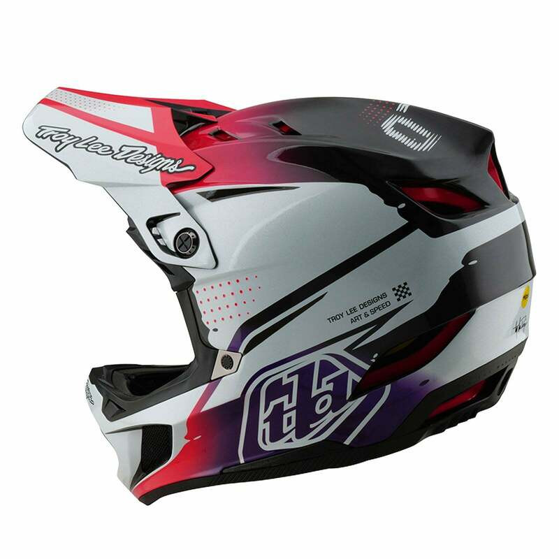 Troy Lee Designs D4 Carbon Drip White Helmet